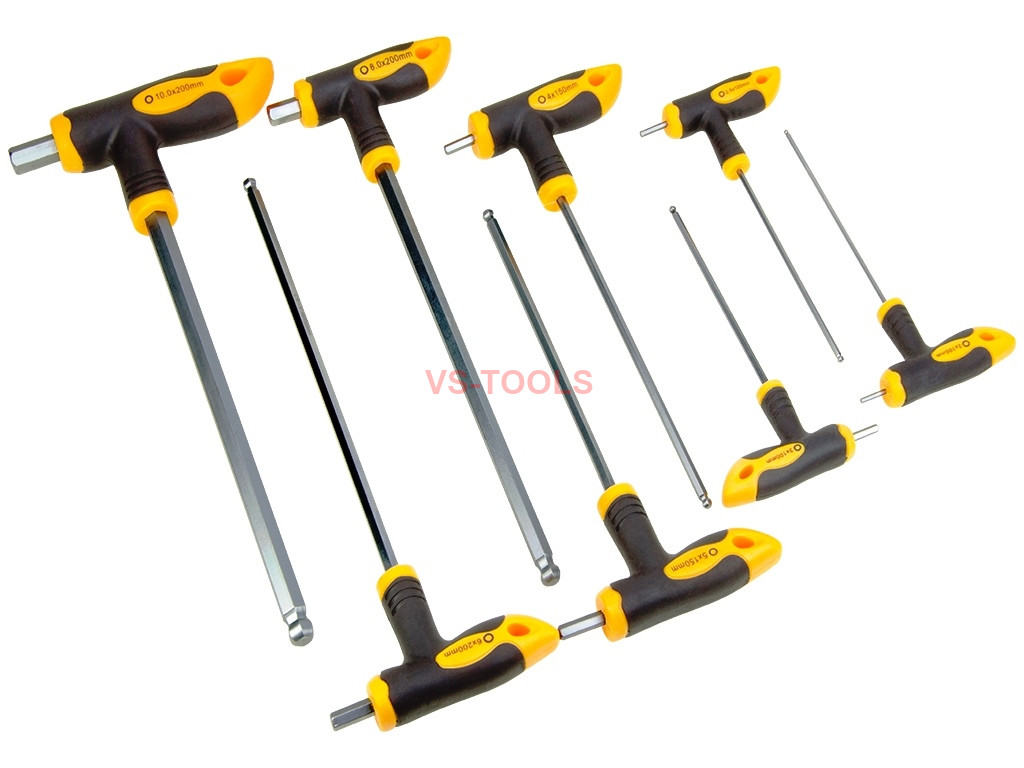 8pcs Hex Hexagon THandle CRV Screwdrivers H2 H2.5 H3 H4